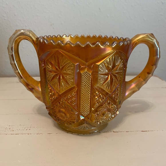 Imperial Glass Carnival Marigold Star and File Open Spooner
Used - Picture 5 of 10